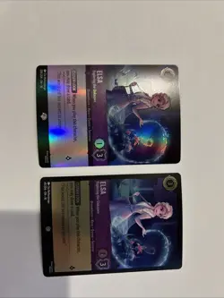 2025 Disney Lorcana Whispers in the Well Elsa Foil 208/204 Epic Borderless + 1 - Image 1