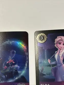 2025 Disney Lorcana Whispers in the Well Elsa Foil 208/204 Epic Borderless + 1 - Image 2