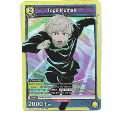 Union Arena Jujutsu Kaisen Toge Inumaki UE03BT/JJK-1-005 SR Foil Card NM - Image 1