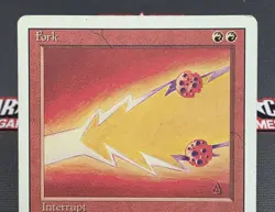 MTG Fork- DAMAGED -3rd Edition Magic the Gathering Card # 153 - Image 3