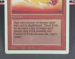 MTG Fork- DAMAGED -3rd Edition Magic the Gathering Card # 153 - Image 4