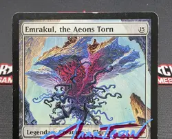 MTG Emrakul, the Aeons Torn- Signed -Rise of the Eldrazi Magic Card # 004 - Image 3