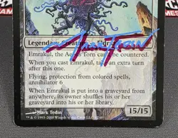 MTG Emrakul, the Aeons Torn- Signed -Rise of the Eldrazi Magic Card # 004 - Image 4