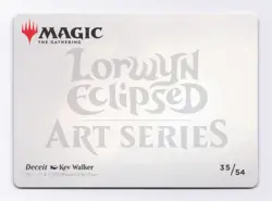 Deceit Art Card Gold Stamped Planeswalker Symbol MTG Art Series: Lorwyn Eclipsed - Image 2
