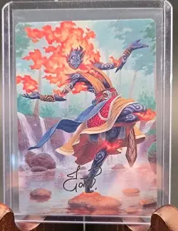 Ashling, Rekindled 16/54 Art Card Art Series: Lorwyn Eclipsed Gold Stamp NM - Image 3