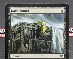 MTG Dark Ritual- DAMAGED -Duel Decks: Phyrexia vs. the Coalition Magic Card # 18 - Image 3