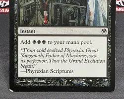 MTG Dark Ritual- DAMAGED -Duel Decks: Phyrexia vs. the Coalition Magic Card # 18 - Image 4