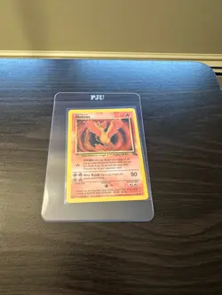 Moltres Fossil 27/62 Rare Vintage Pokemon TCG Card - Image 3