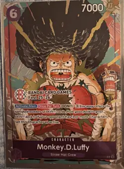 Bandai One Piece & Union Arena Card Lot Fest 2026 Monkey.D.Luffy EX Base - Image 1