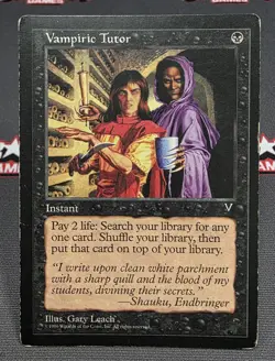 MTG Vampiric Tutor - Visions Magic the Gathering Card # 072 - Image 1