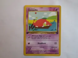 SLOWPOKE FIRST EDITION # 67/82 NONE HOLO POKEMON CARD - Image 1