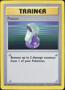 Potion 094/102 Base Set (Shadowless) Regular - Pokemon Card - Image 1