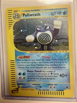 Poliwrath Holo Rare Pokemon Card - 24/165 - Expedition Base Set - Image 2