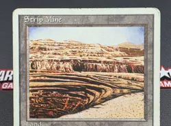 MTG Strip Mine- DAMAGED -4th Edition Magic the Gathering Card # 363 - Image 3