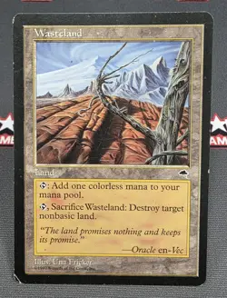 MTG Wasteland - Tempest Magic the Gathering Card # 330 - Image 1