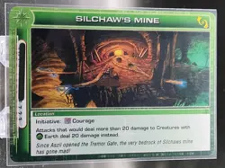 Chaotic Card : Silchaw's Mine Fire And Stone First Edition Rare Location - Image 1
