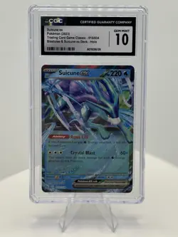Pokemon TCG Suicune EX Classic Collection Trading Card 010/034 CGC 10 Gem Mint - Image 1