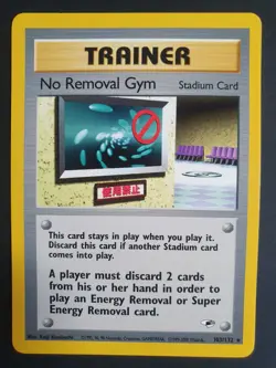 No Removal Gym 103/132 Trainer - Gym Heroes Set - Pokemon Card - Excellent - Image 1