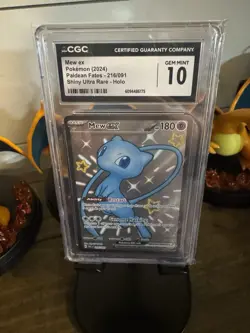 CGC 10 - Mew ex 216/091 SV: Paldean Fates Holo Graded Pokemon Card - Image 1