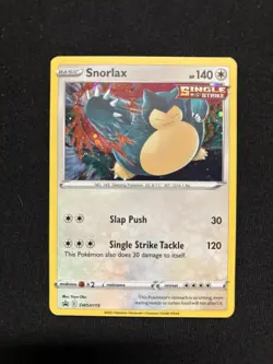Snorlax SWSH119 NM Black Star Promo Near Mint Holo Foil Pokemon Card SWSH 119 - Image 1