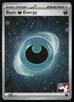 Pokemon Basic Darkness Energy - (Cosmos Holo) 015 Prize Pack Series Cards - NM - Image 1