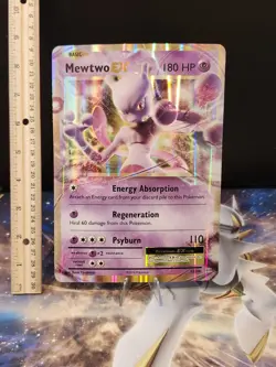 Pokemon TCG Mewtwo EX Jumbo Card 52/108 Evolutions 2016 Oversized Edition - Image 1