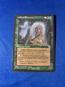 WILLOW PRIESTESS LP+ Homelands Reserved List mtg Magic fast shipping - Image 1