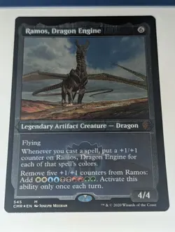 NM Foil Ramos, Dragon Engine Etched Commander Legends - MTG Magic - Image 1