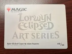 MTG Rain Slicked Copse - Gold Stamp Signature Art Series 49/54 - Stamped - Image 2