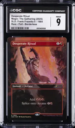 2025 MAGIC: THE GATHERING SLD FRANK FRAZETTA II DESPERATE RITUAL CGC 9 - Image 1