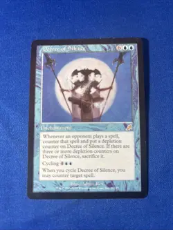 DECREE OF SILENCE LP Scourge mtg Magic fast shipping - Image 1