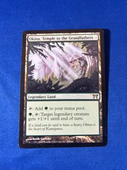 OKINA, TEMPLE TO THE GRANDFATHERS LP CoK Champions Of Kamigawa mtg fast shipping - Image 1