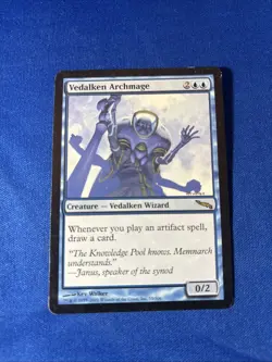 VEDALKEN ARCHMAGE LP- Mirrodin Original mtg Magic fast shipping - Image 1