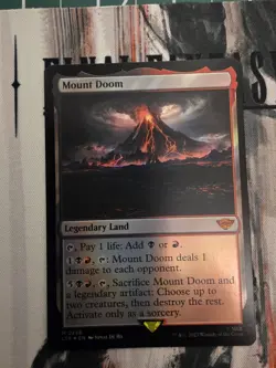 Mount Doom #258 (NM) Lord of the Rings LTR Magic MTG Foil - Image 1