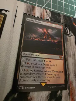 Mount Doom #258 (NM) Lord of the Rings LTR Magic MTG Foil - Image 2