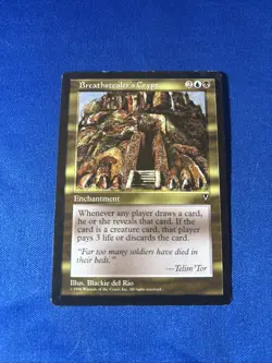 BREATHSTEALER’S CRYPT LP- Visions Reserved List mtg Magic fast shipping - Image 1