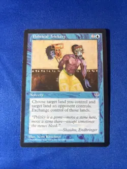 POLITICAL TRICKERY LP Mirage Reserved List mtg Magic fast shipping - Image 1