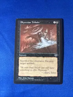 PHYREXIAN TRIBUTE MP Mirage Reserved List mtg Magic fast shipping - Image 1