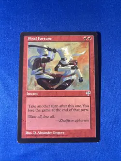 FINAL FORTUNE LP Mirage Original mtg Magic fast shipping - Image 1