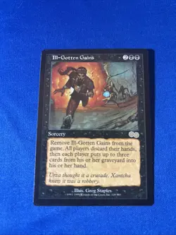 ILL-GOTTEN GAINS LP Urza’s Saga Original mtg Magic fast shipping - Image 1