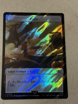 mtg surge foil token Treasure // Food, 0025/0023, Lord of the Rings, unplayed - Image 1