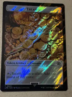 mtg surge foil token Treasure // Food, 0025/0023, Lord of the Rings, unplayed - Image 2