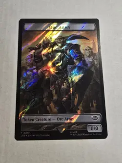 Orc Army (0019) Food (0023) Double-Sided Token (Surge Foil) Universes Beyond: - Image 1