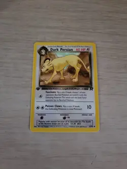 Pokemon Team Rocket 1st Edition Regular Finish Dark Persian 42/82 NM-MT OC731 - Image 1