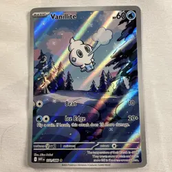 Pokemon TCG Vanillite 111/086 Illustration Rare Sv: White Flare Holo Near Mint - Image 1