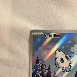 Pokemon TCG Vanillite 111/086 Illustration Rare Sv: White Flare Holo Near Mint - Image 3