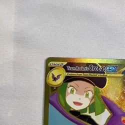 Pokemon TCG Team Rocket's Crobat ex 242/182 Sv10: Destined Rivals Hyper Rare NM - Image 3