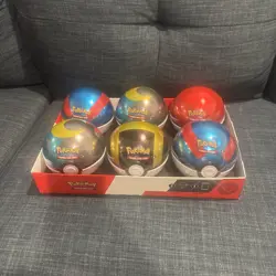 Pokemon Poke Ball Tins (6) Display D25 Sealed New - Image 1