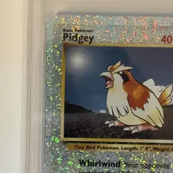 2002 POKEMON LEGENDARY COLLECTION #85 PIDGEY REVERSE FOIL PSA 7 - Image 3