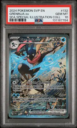 2024 POKEMON SHROUDED FABLE SPECIAL ILLUSTRATION COLLECTION GRENINJA EX PSA 10 - Image 1